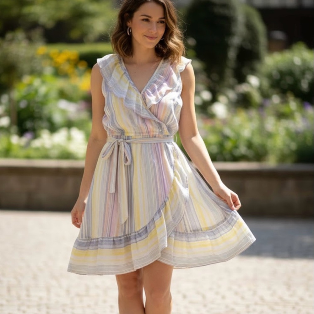 LC Lauren Conrad Pastel Striped Dress